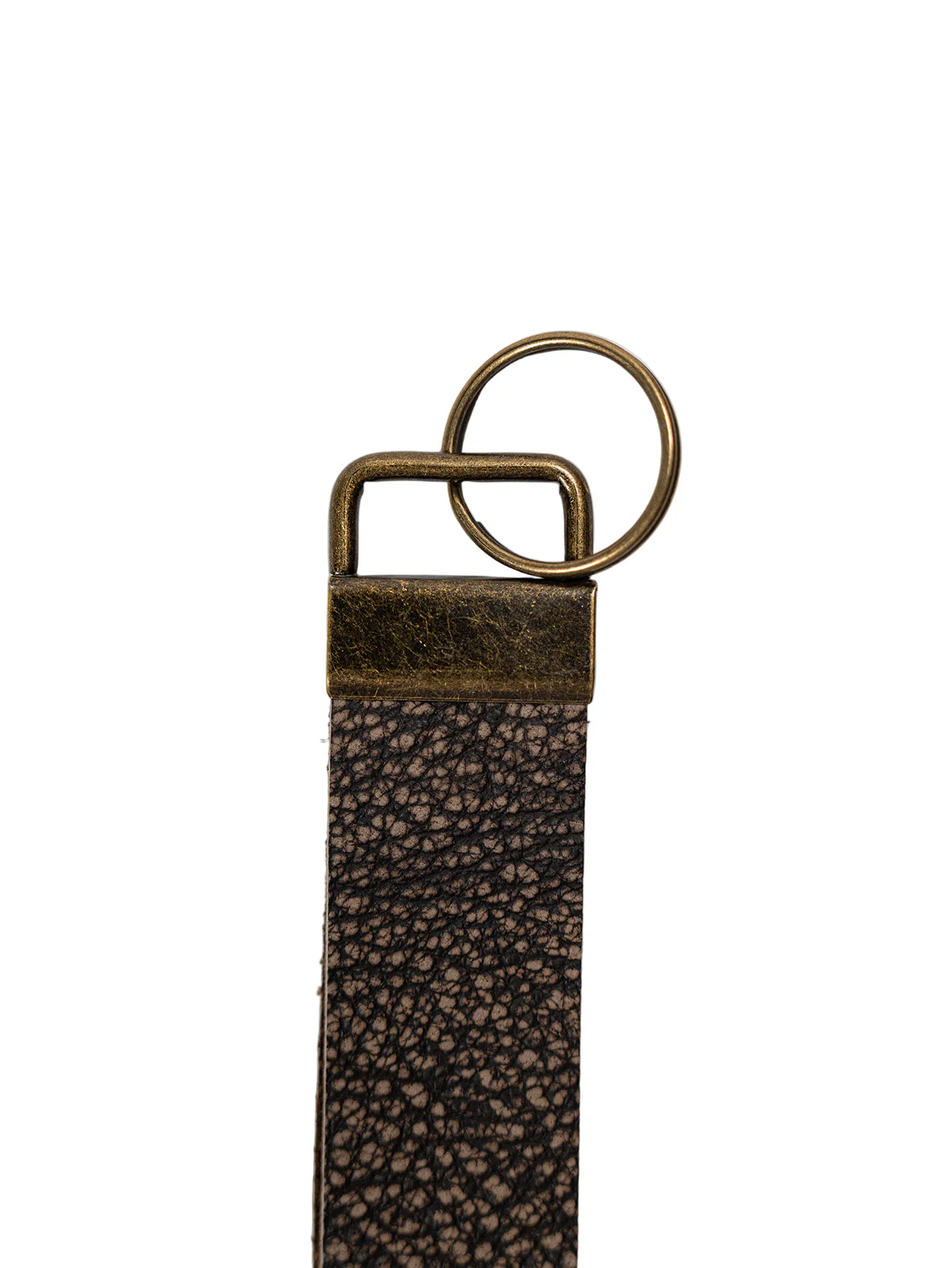 Real African Cape Buffalo Leather Keychain Strap 6" - Image 5