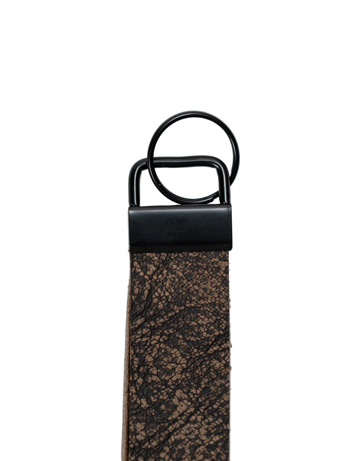 Real African Cape Buffalo Leather Keychain Strap 6" - Image 8