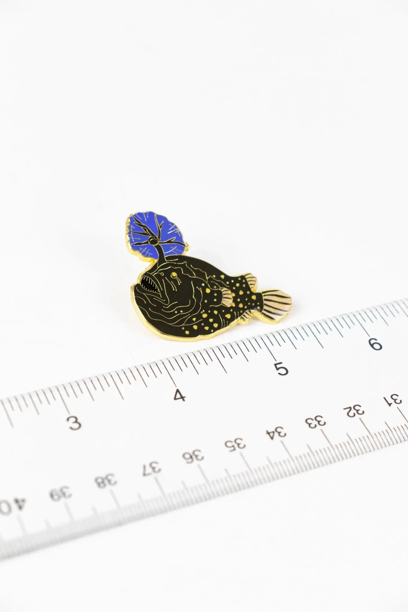 Atlantic Footballfish Enamel Pin (Himantolophus groenlandicus) - Image 4