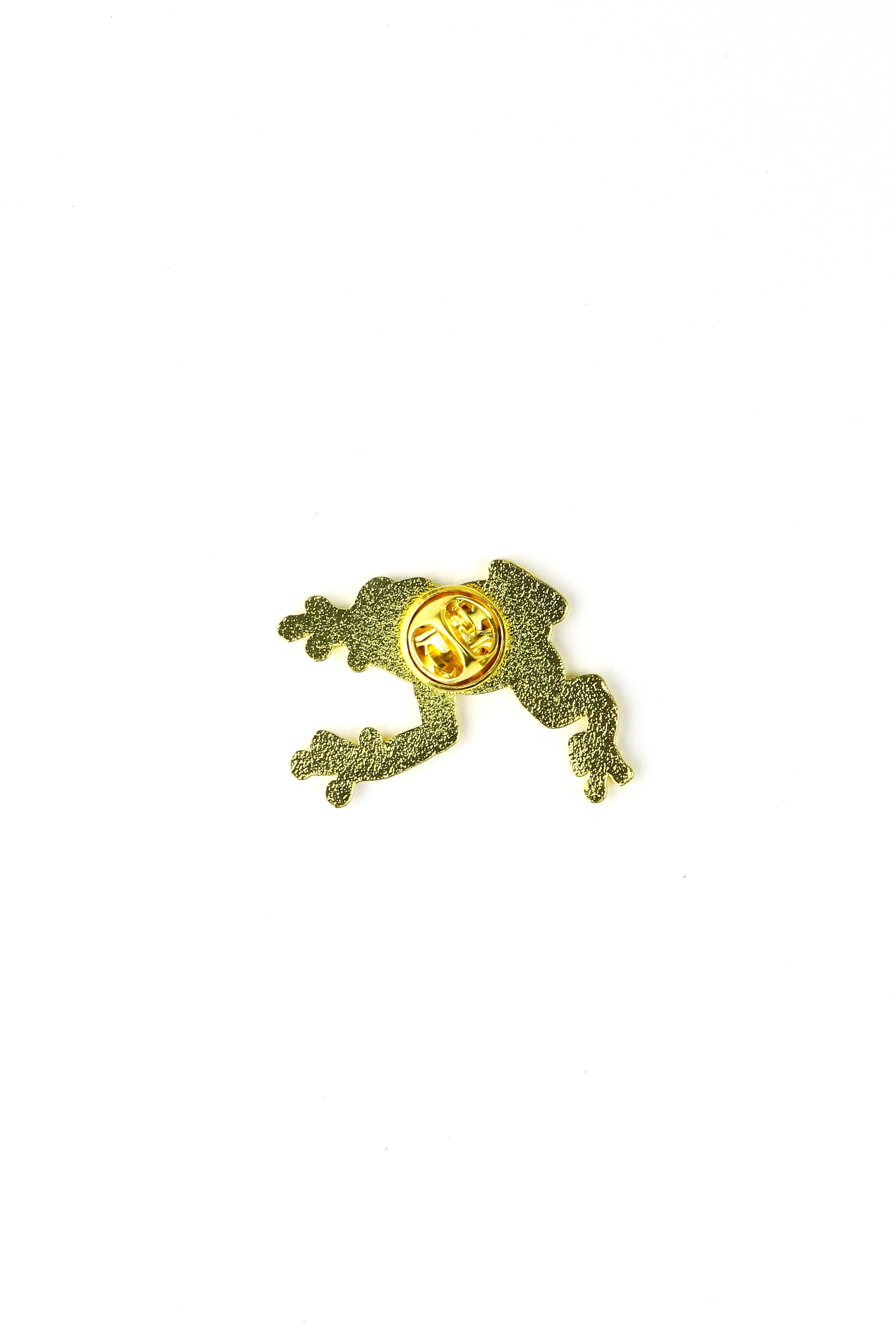 Bumblebee Poison Dart Frog Enamel Pin (Dendrobates leucomelas) - Image 2