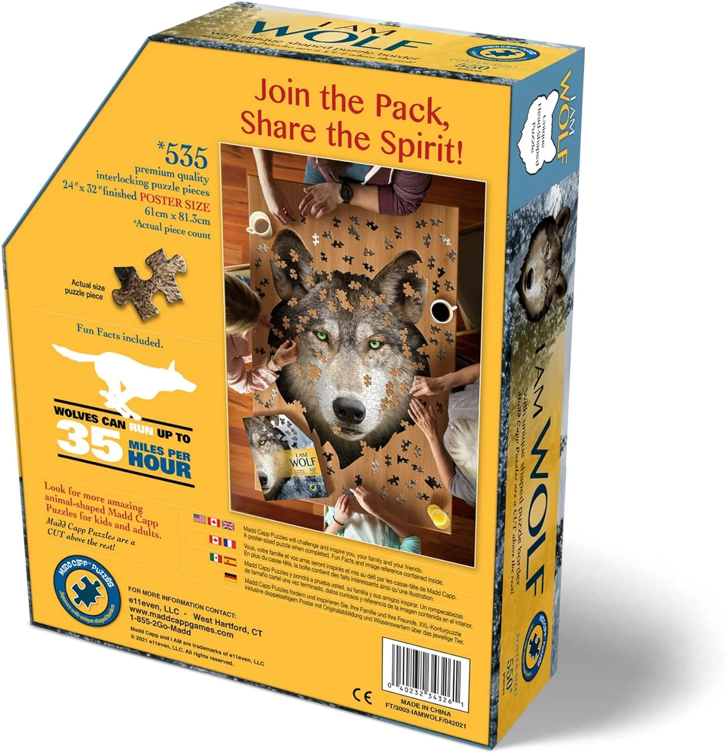 I Am Wolf 550 Piece Puzzle - Image 3
