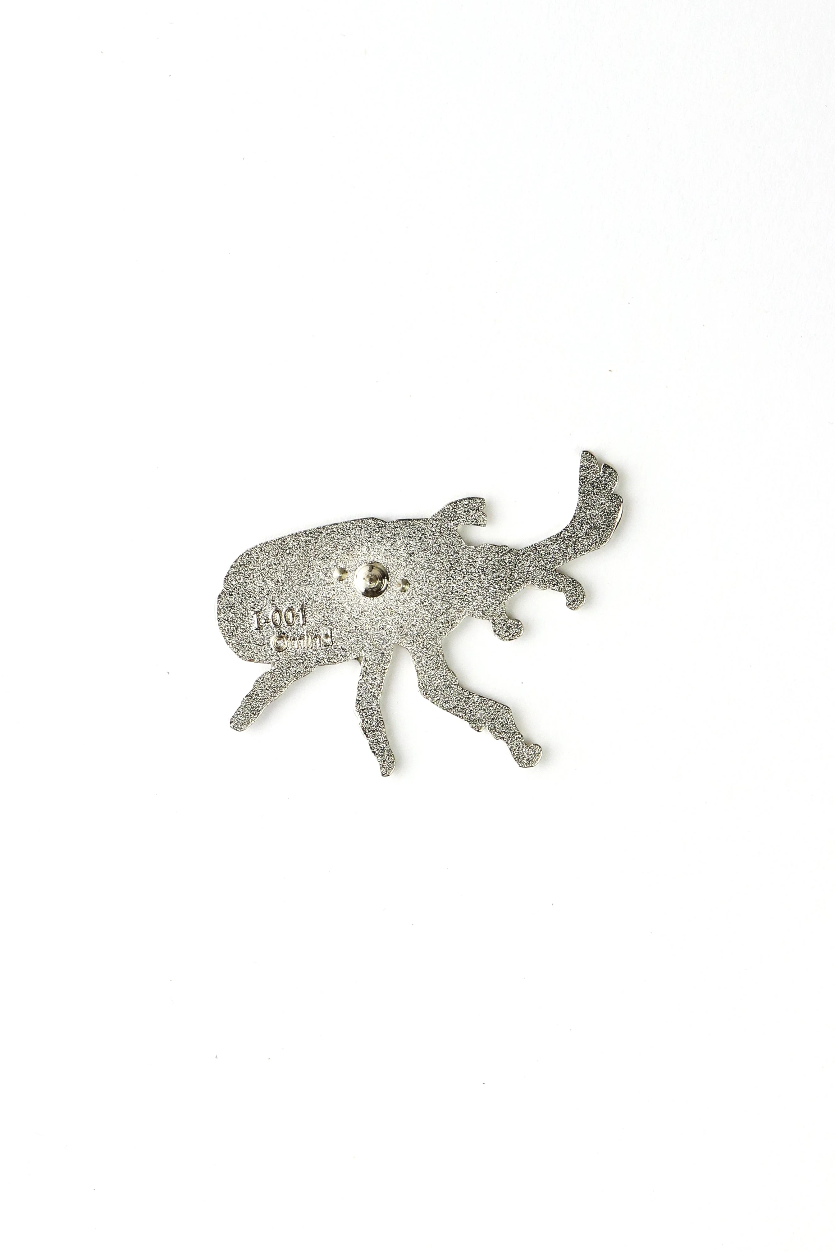 Japanese Rhinoceros Beetle Enamel Pin (Trypoxylus dichotomus) - Image 2