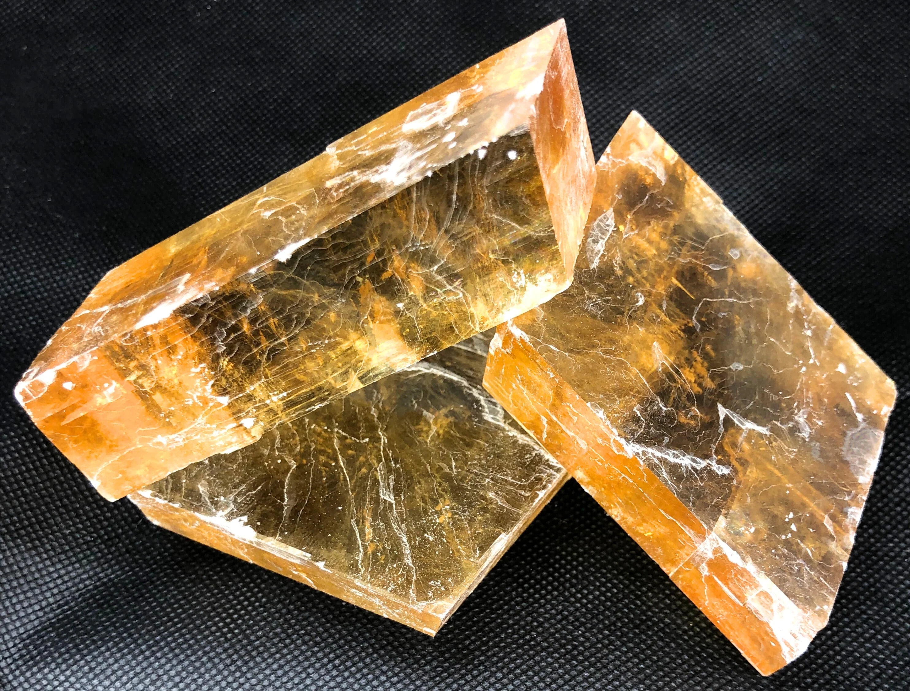 Orange Iceland Spar Mineral Specimen - Image 2