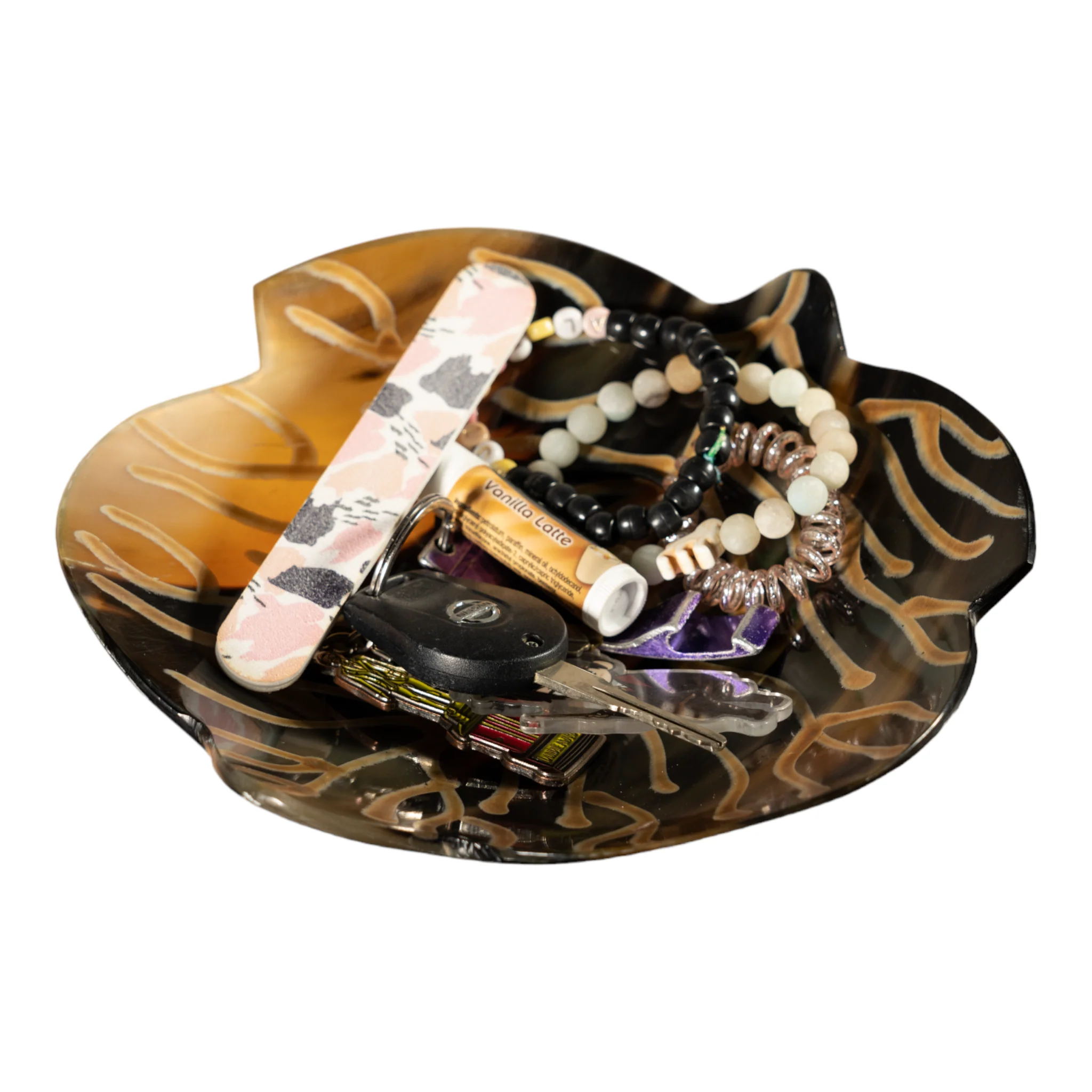 Real Water Buffalo Horn Leaf Tray - Image 3