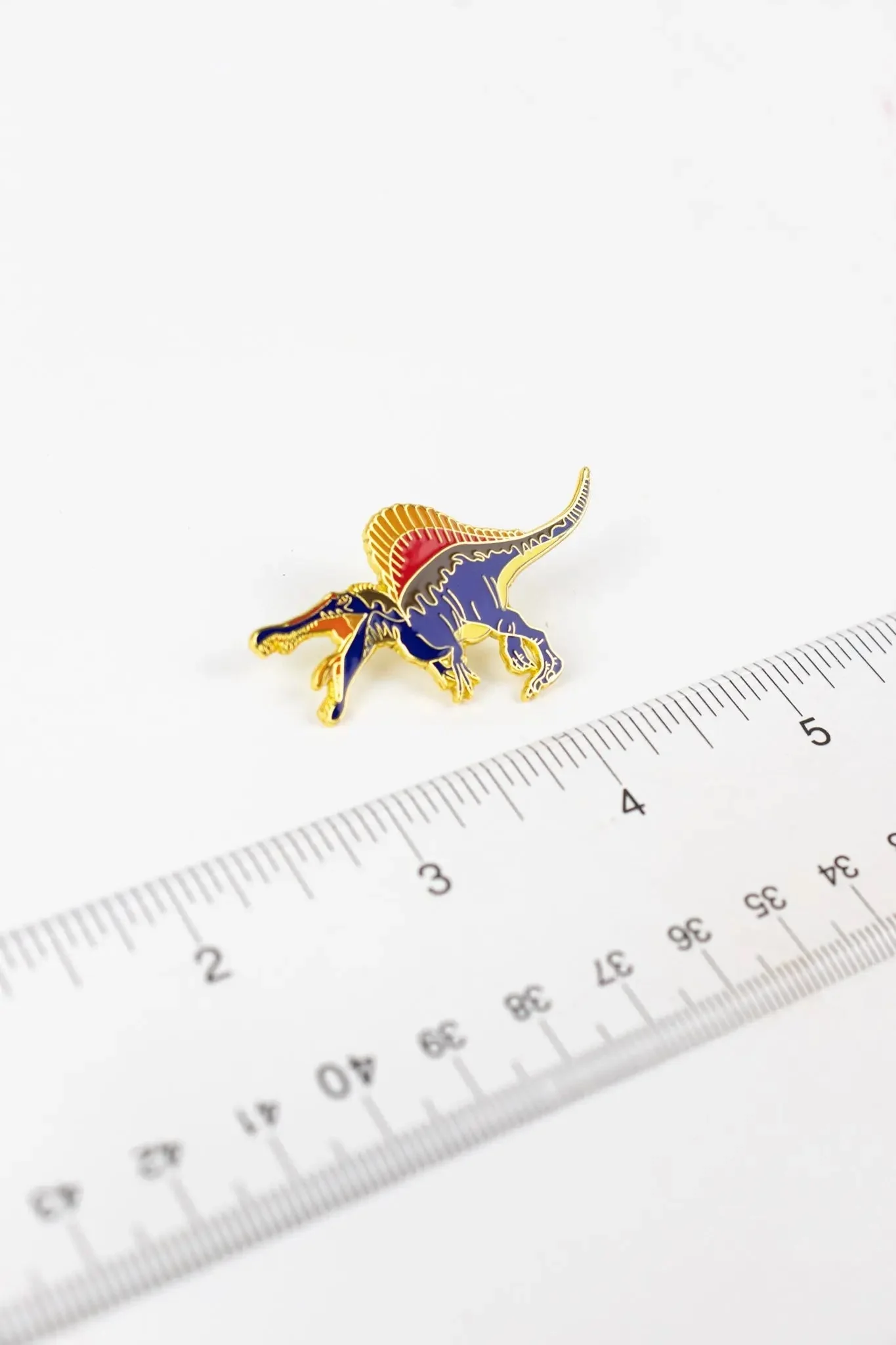 Spinosaurus Enamel Pin (Spinosaurus aegyptiacus) - Image 4