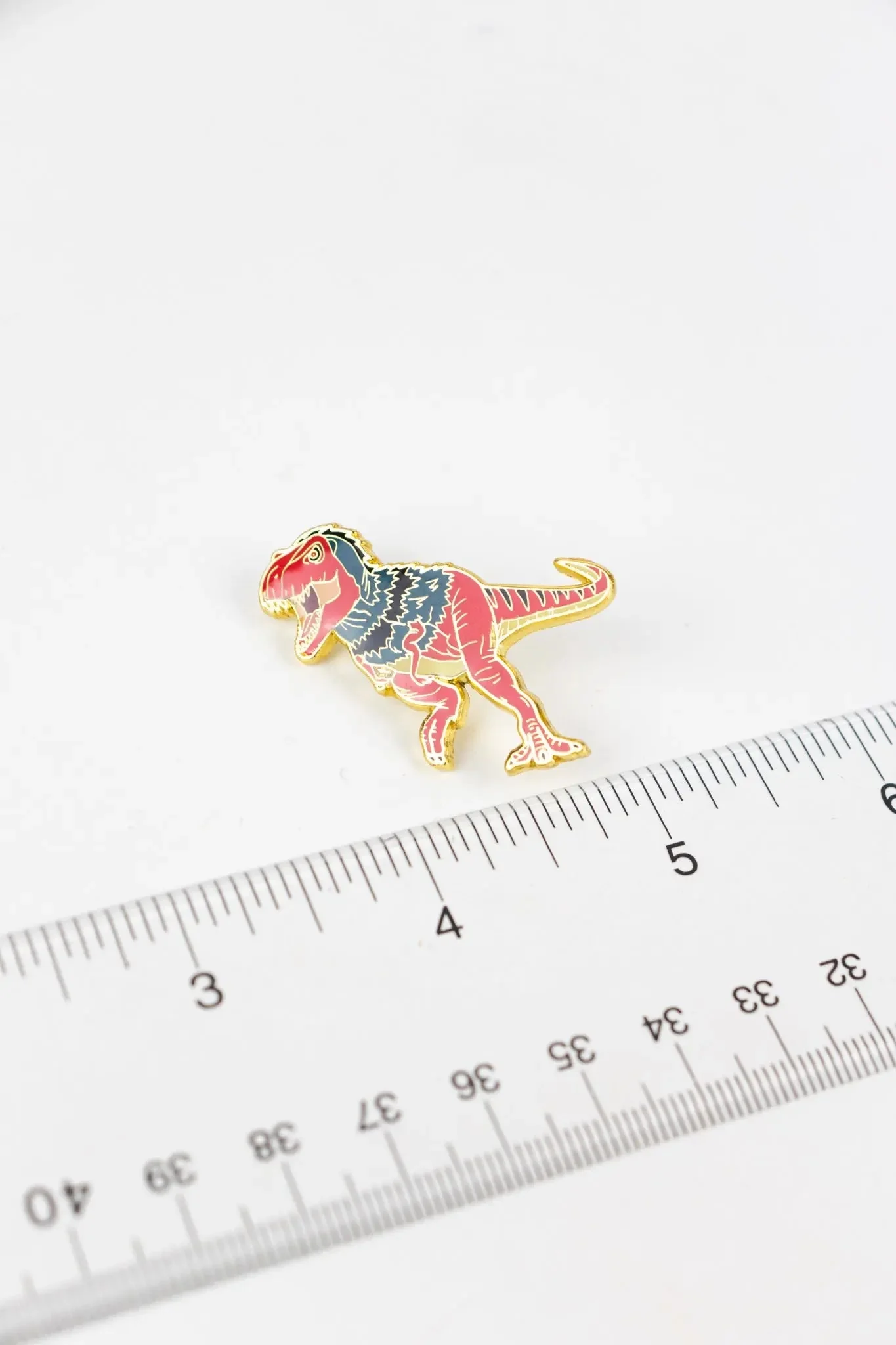 Tyrannosaurus Rex (Feathered) Enamel Pin - Image 3