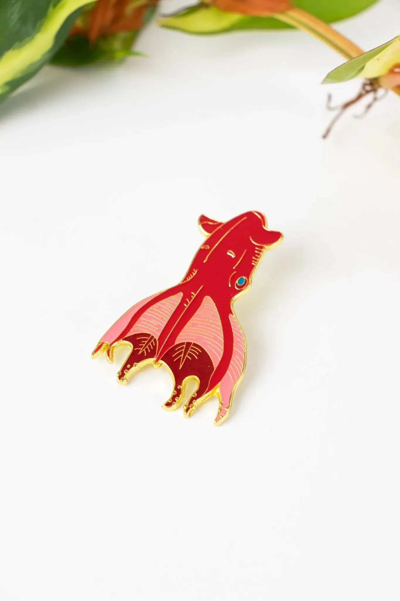 Vampire Squid Enamel Pin (Vampyroteuthis infernalis) - Image 6